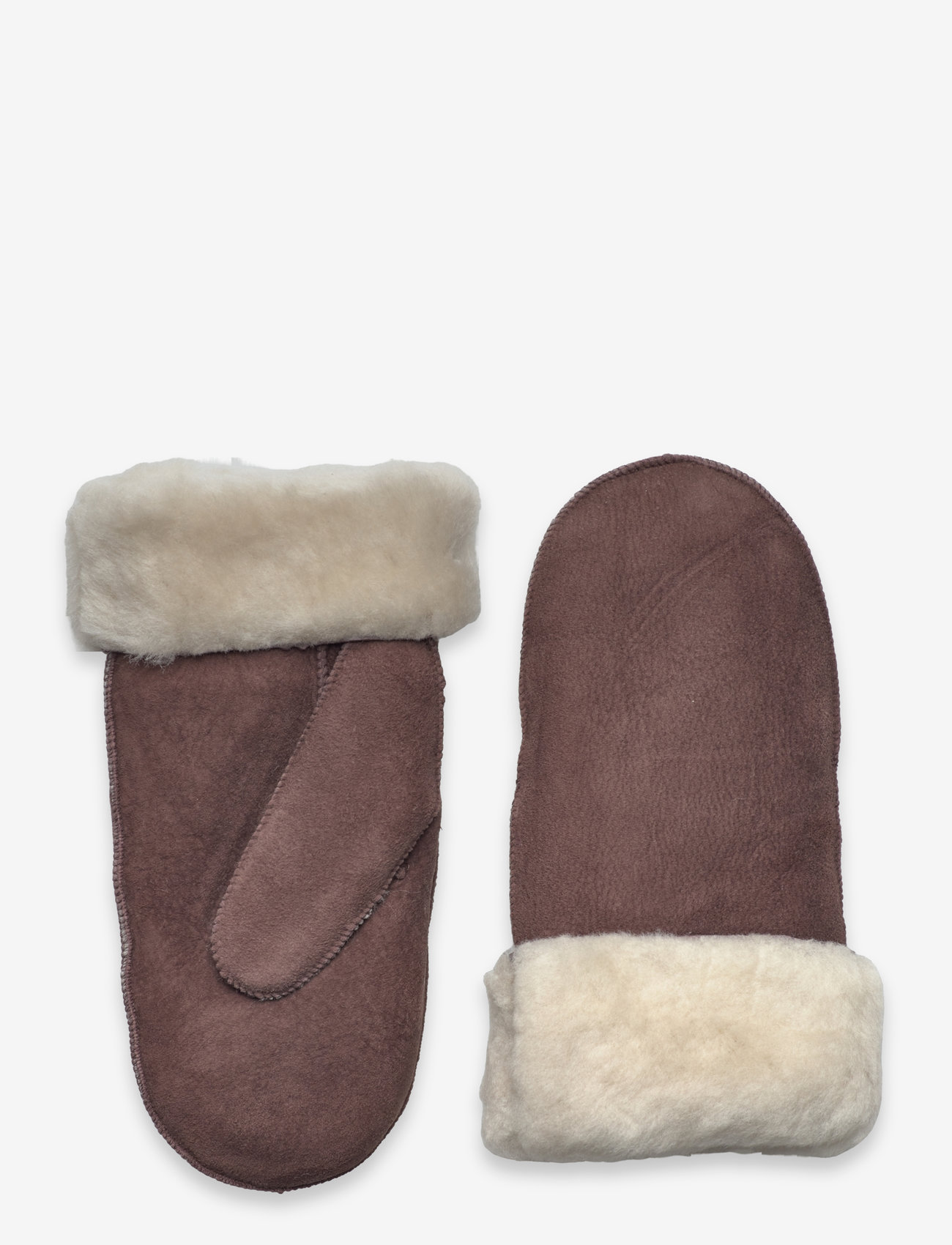 Becksöndergaard - Doa Shearling Mitten - fäustlinge - hot fudge brown - 0