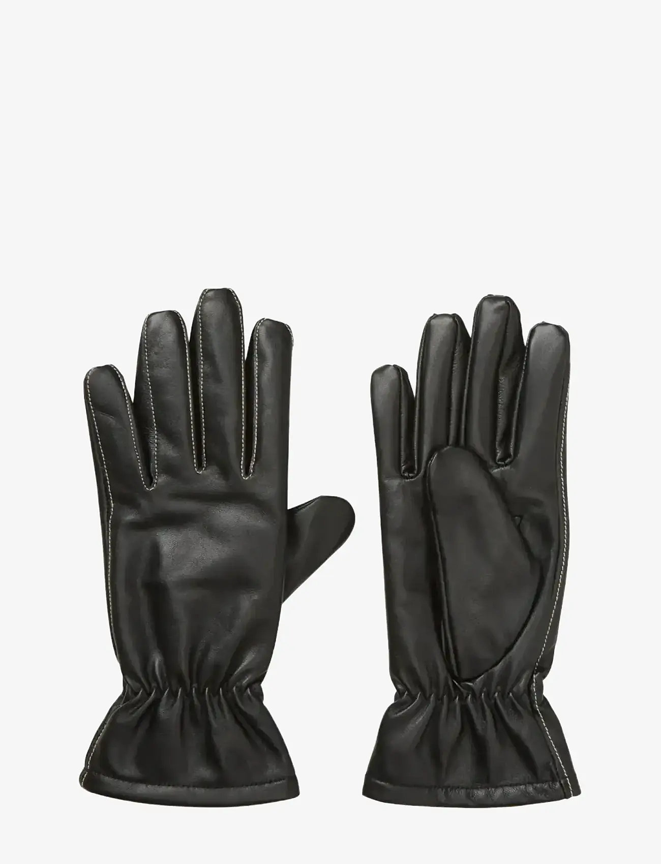 Becksöndergaard - Smooth Leather Gloves - accessories - black - 0