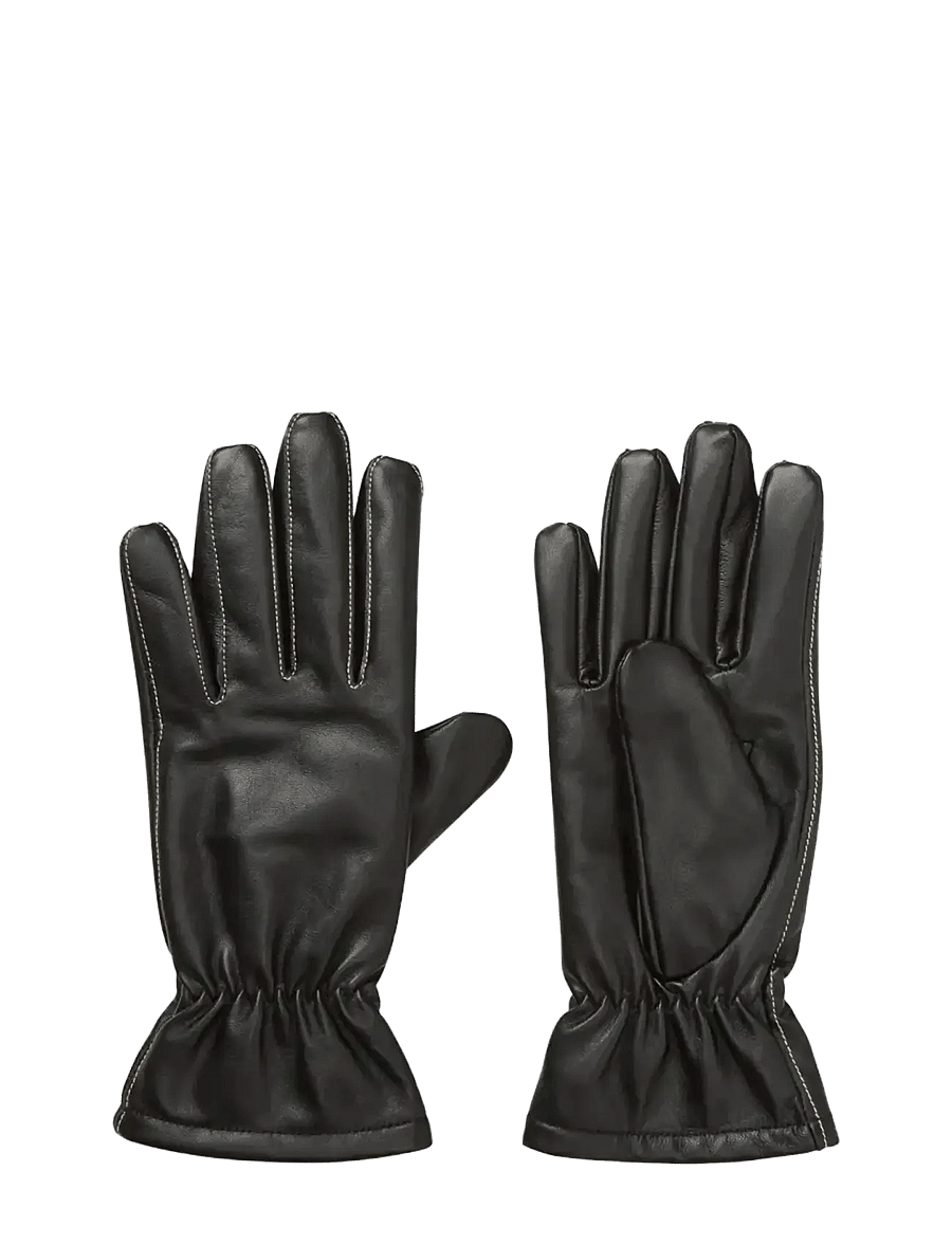 Becksöndergaard - Smooth Leather Gloves - nahast kindad - black - 0