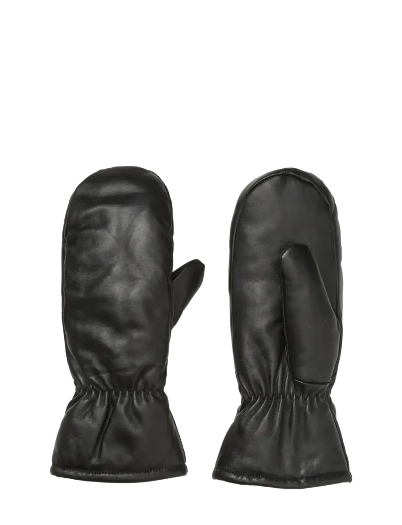 Becksöndergaard Leather Nylona Mitten - Accessories - BLACK / black