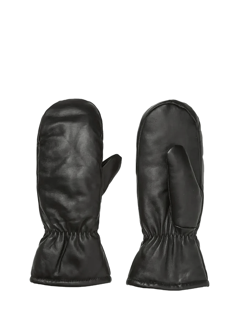 Becksöndergaard - Leather Nylona Mitten - labakindad - black - 0