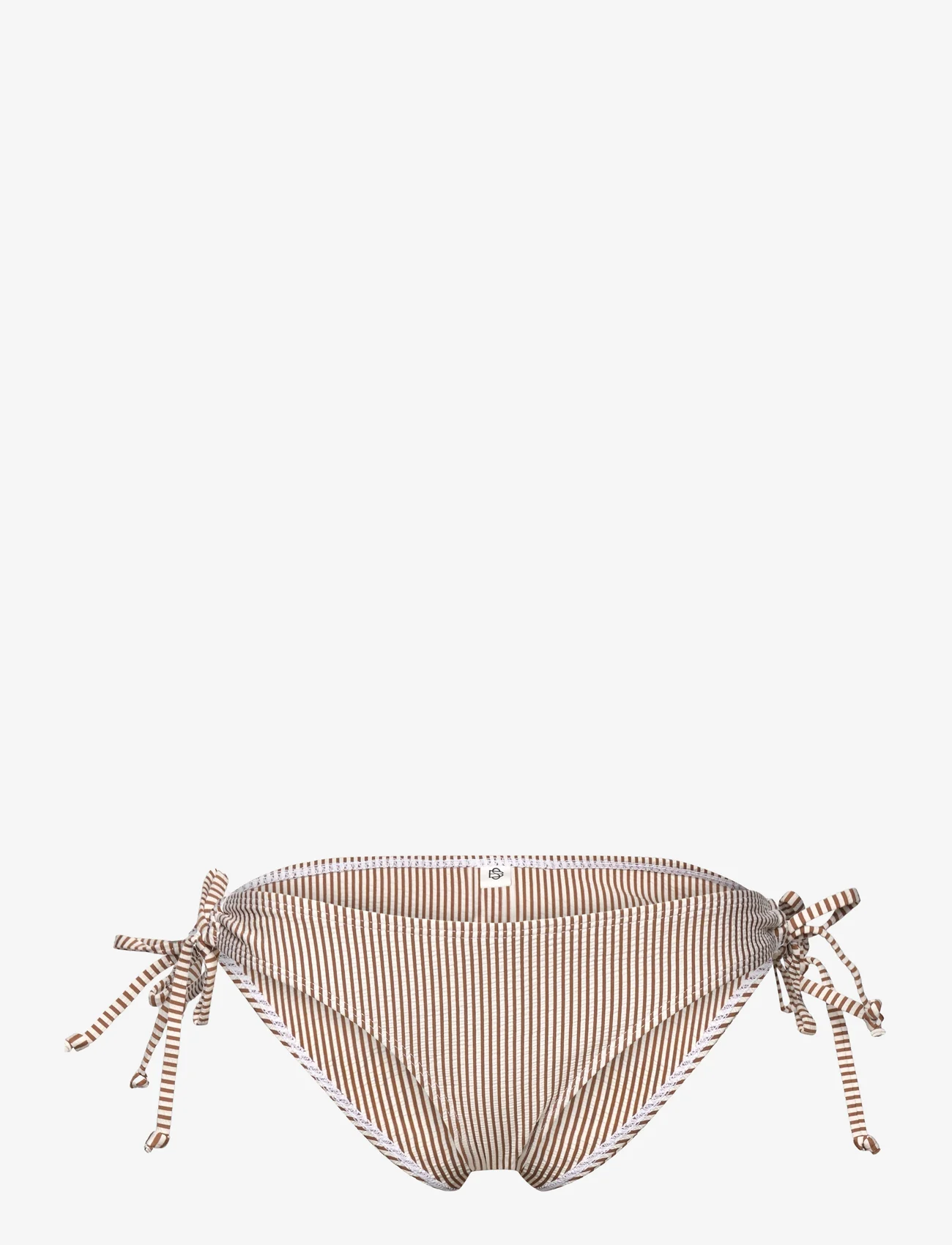 Becksöndergaard - Striba Bibi Bikini Briefs - bikinis mit seitenbändern - sorrel brown - 0