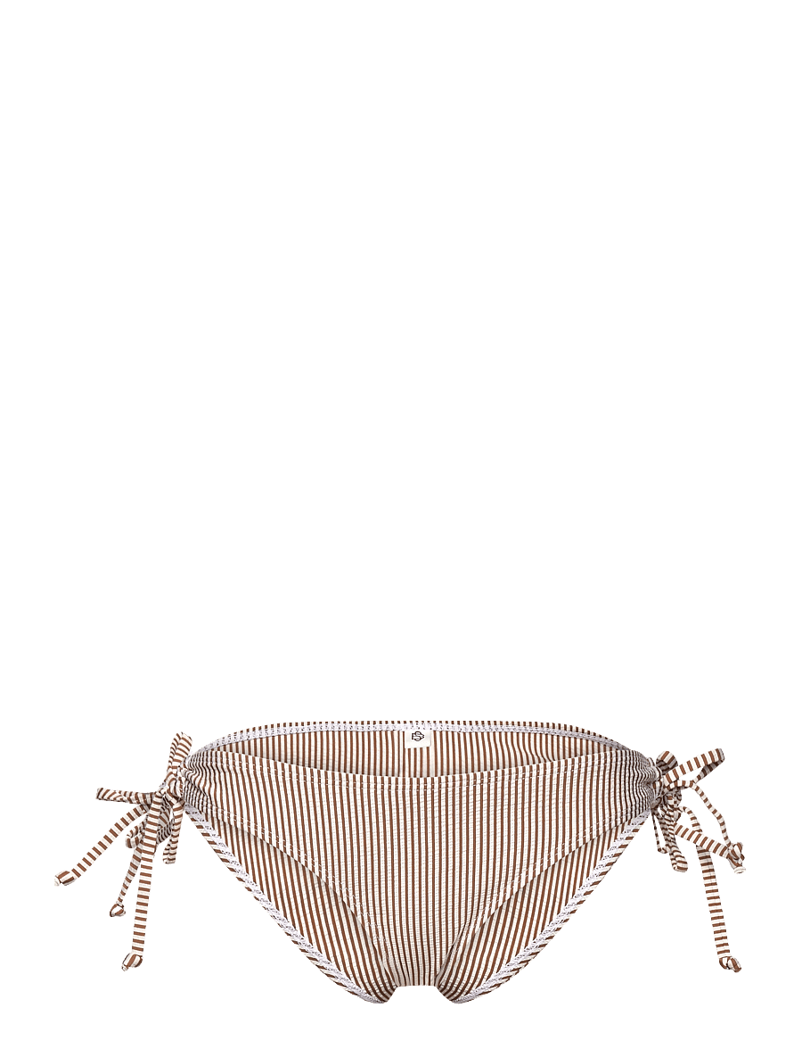 Becksöndergaard - Striba Bibi Bikini Briefs - solmittavat bikinit - sorrel brown - 0