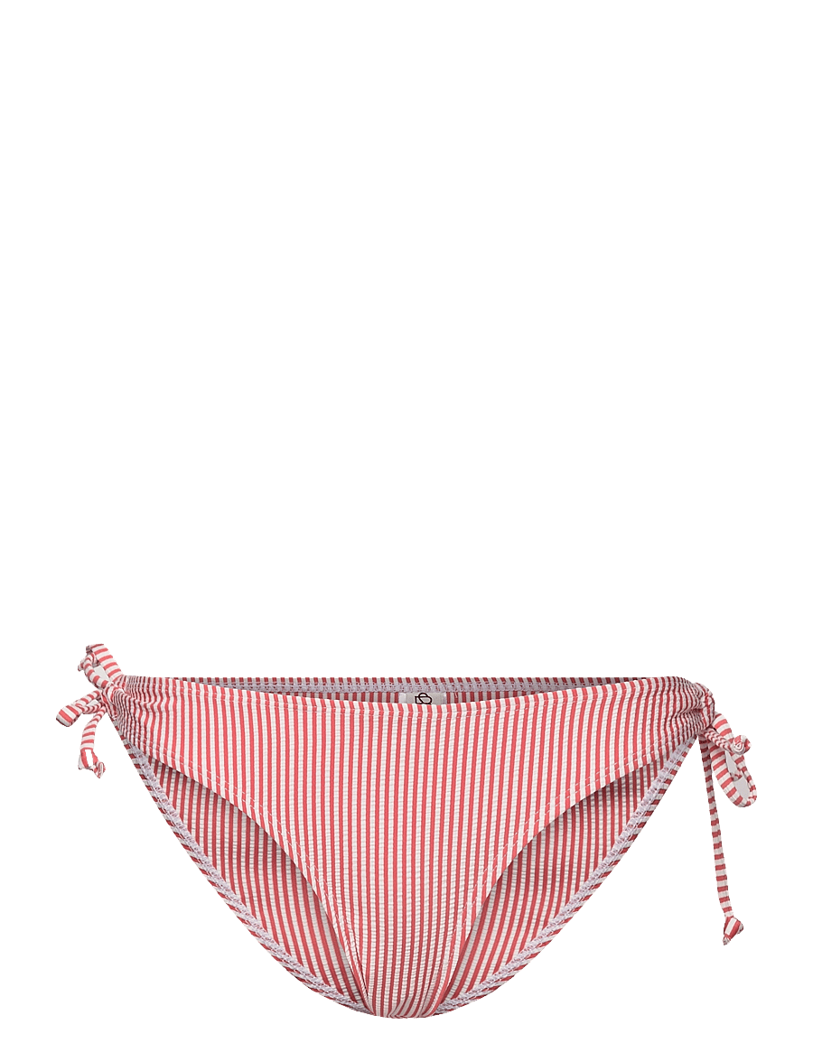 Becksöndergaard - Striba Bibi Bikini Briefs - küljelt seotavad bikiinid - spiced coral - 0