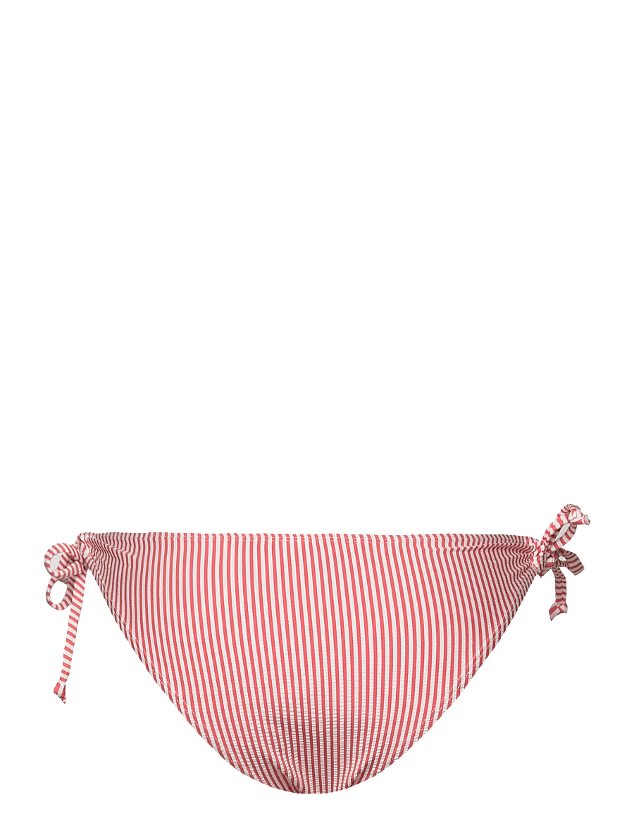 Becksöndergaard - Striba Bibi Bikini Briefs - küljelt seotavad bikiinid - spiced coral - 1