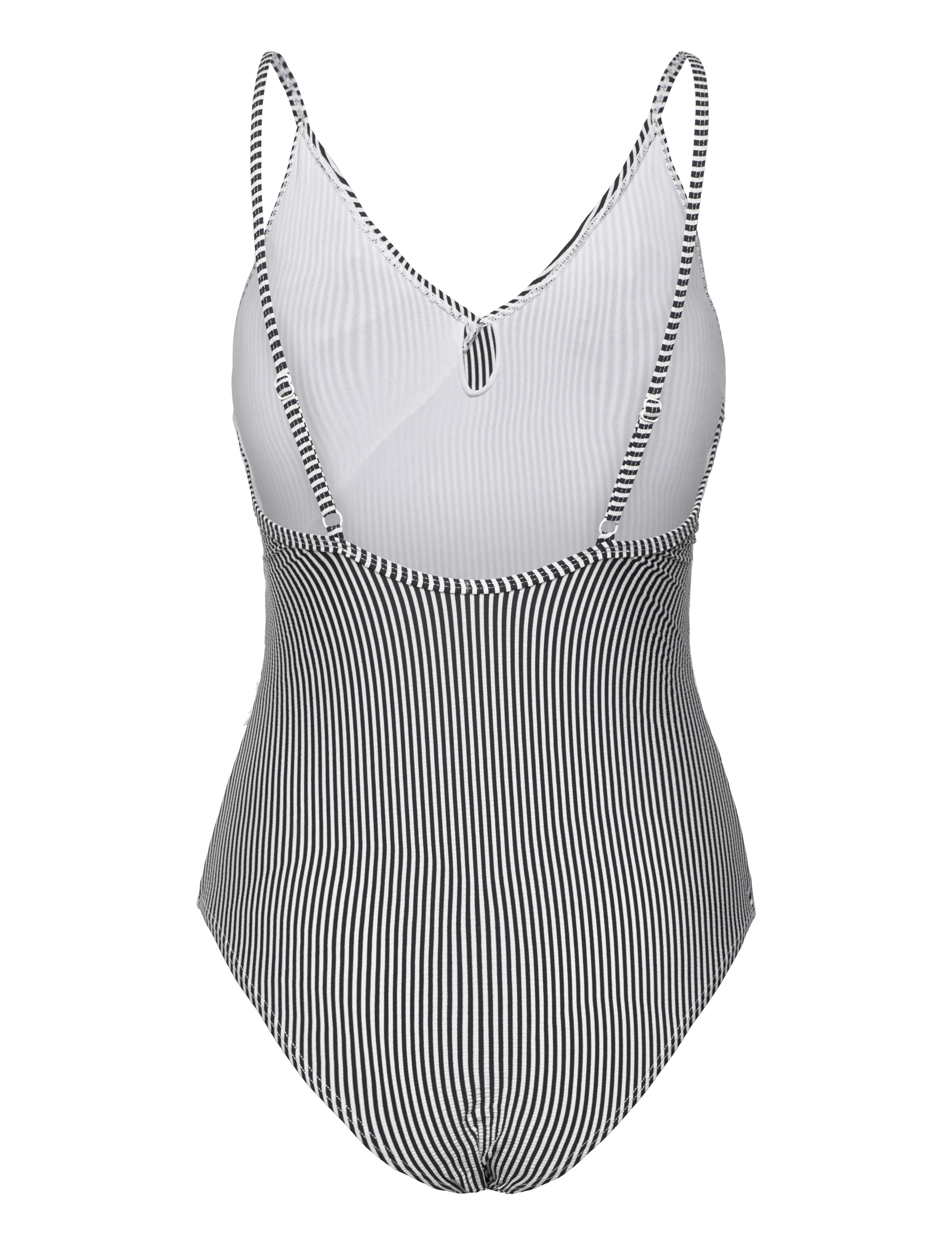 Becksöndergaard - Striba Bly Frill Swimsuit - badedragter - maritime blue - 1