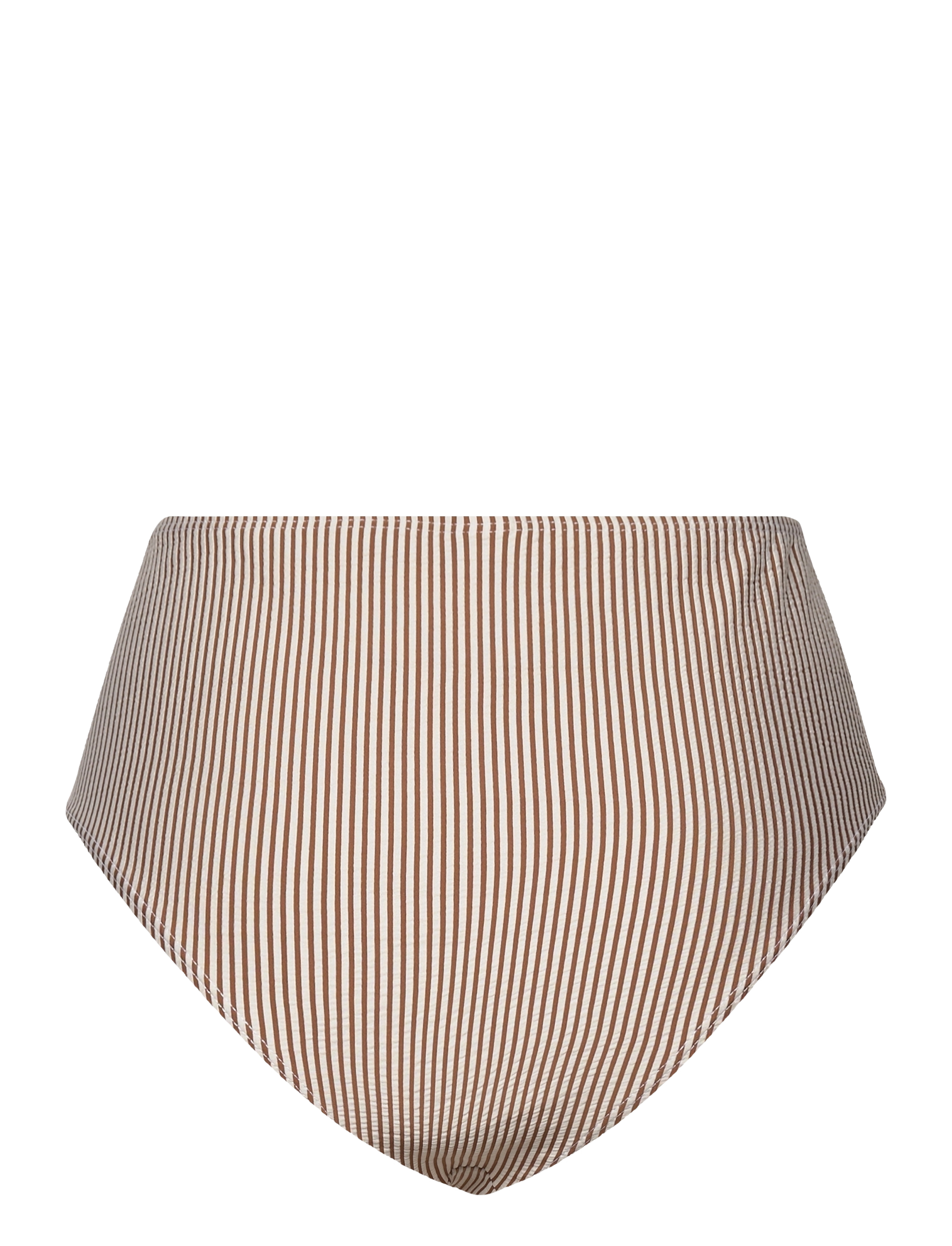 Becksöndergaard - Striba High Waist Bikini Briefs - bikini ar augstu vidukli - sorrel brown - 1