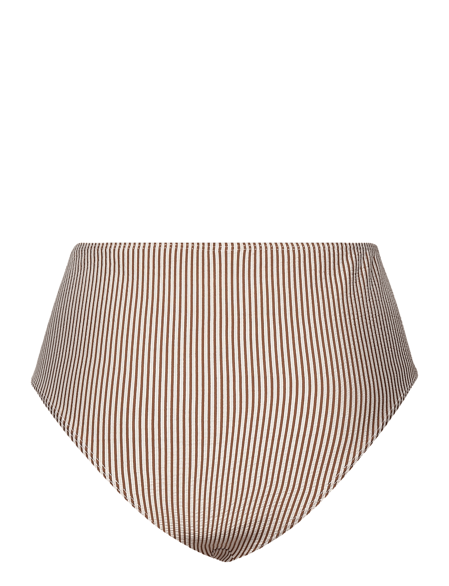Becksöndergaard - Striba High Waist Bikini Briefs - kõrge vöökohaga bikiinid - sorrel brown - 1