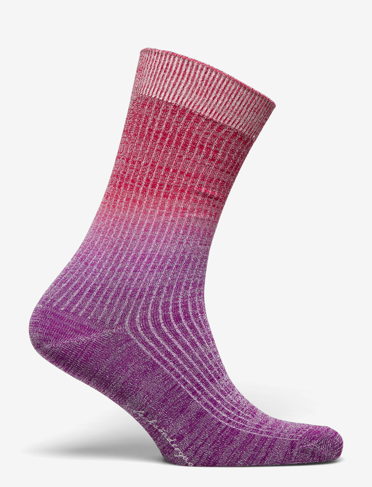 Becksöndergaard - Gradiant Glitter Sock - wild aster fuchsia - 1