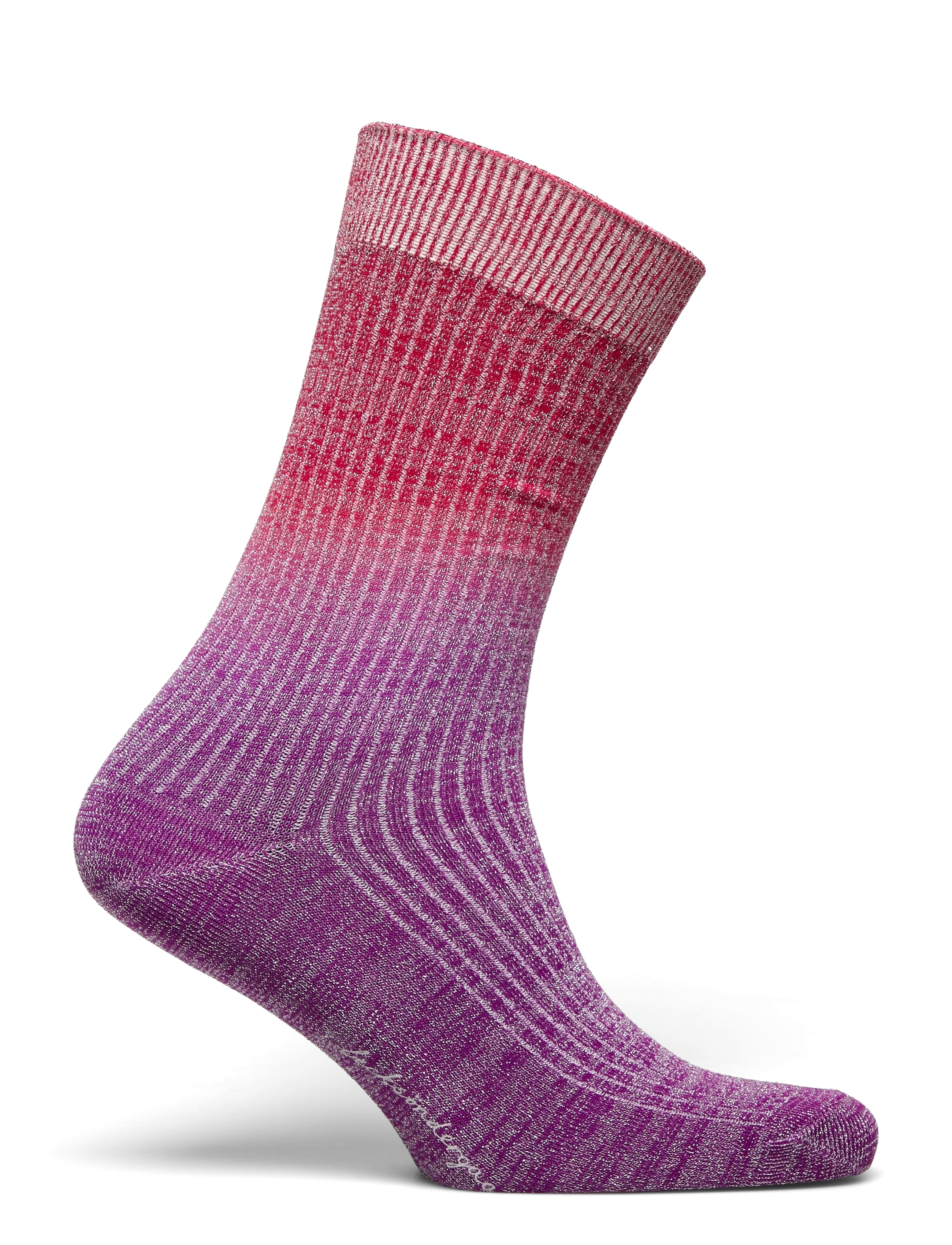 Becksöndergaard - Gradiant Glitter Sock - wild aster fuchsia - 1