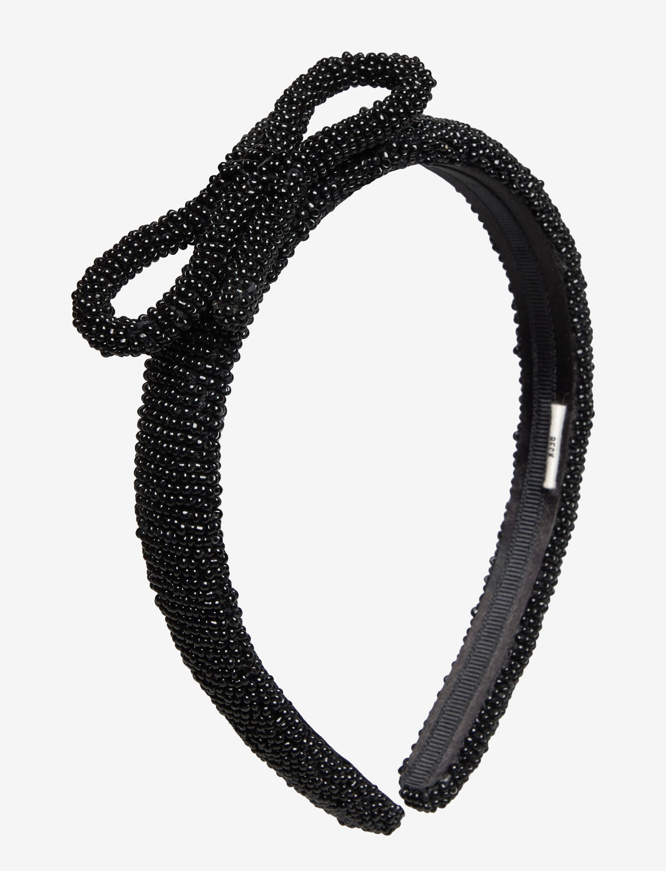 Becksöndergaard - Bow Slim Beaded Hairbrace - matu lentes - black - 1