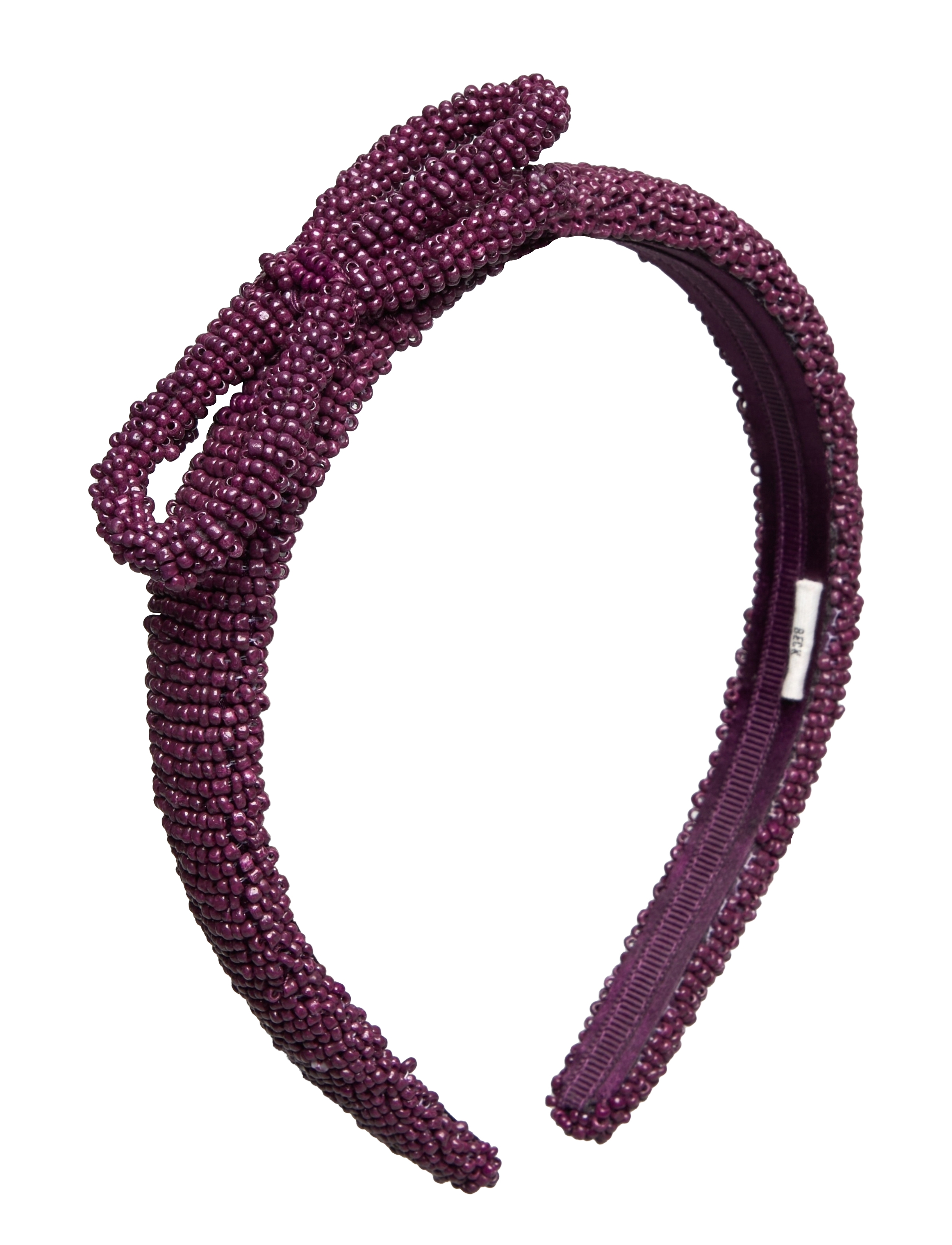 Becksöndergaard Bow Slim Beaded Hairbrace - Accessoires - VIOLETS PURPLE / purple