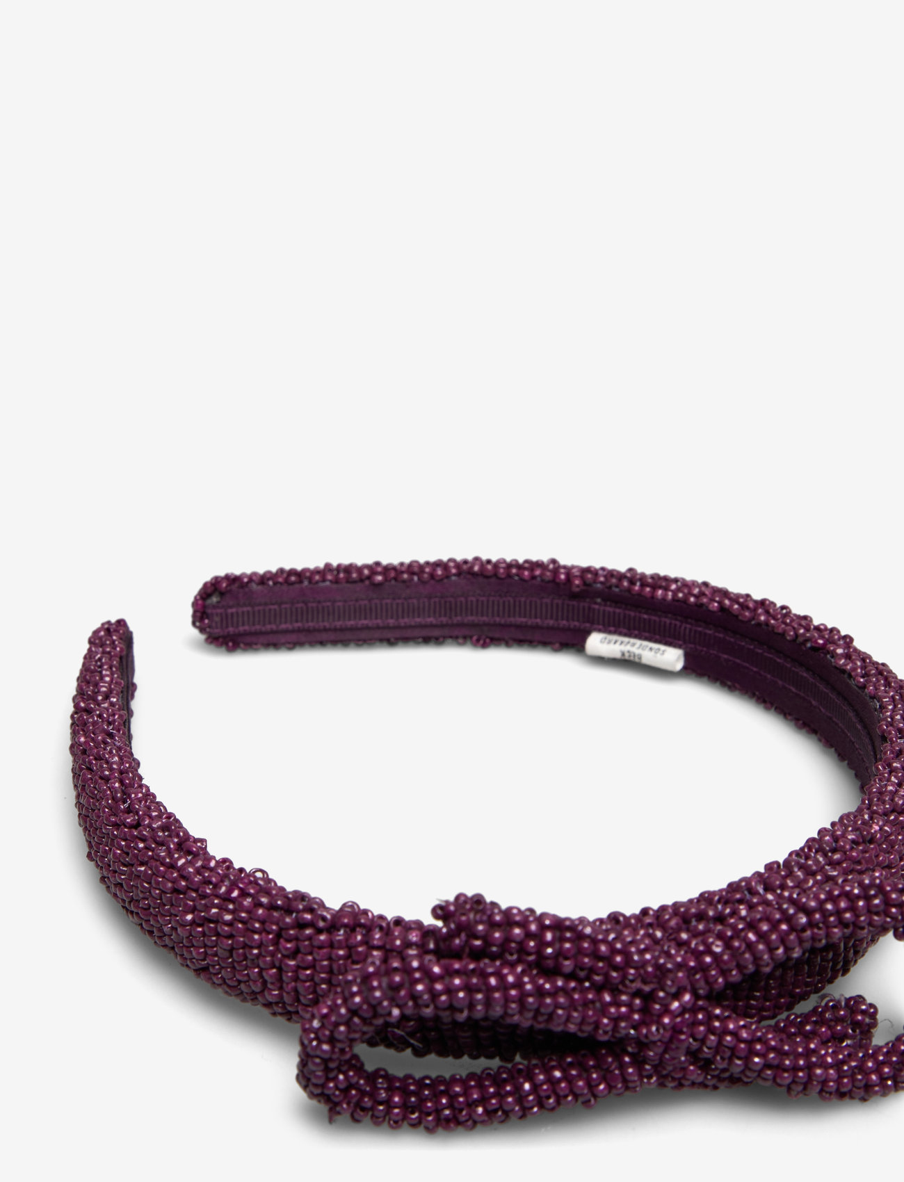 Becksöndergaard - Bow Slim Beaded Hairbrace - hair bands - violets purple - 1