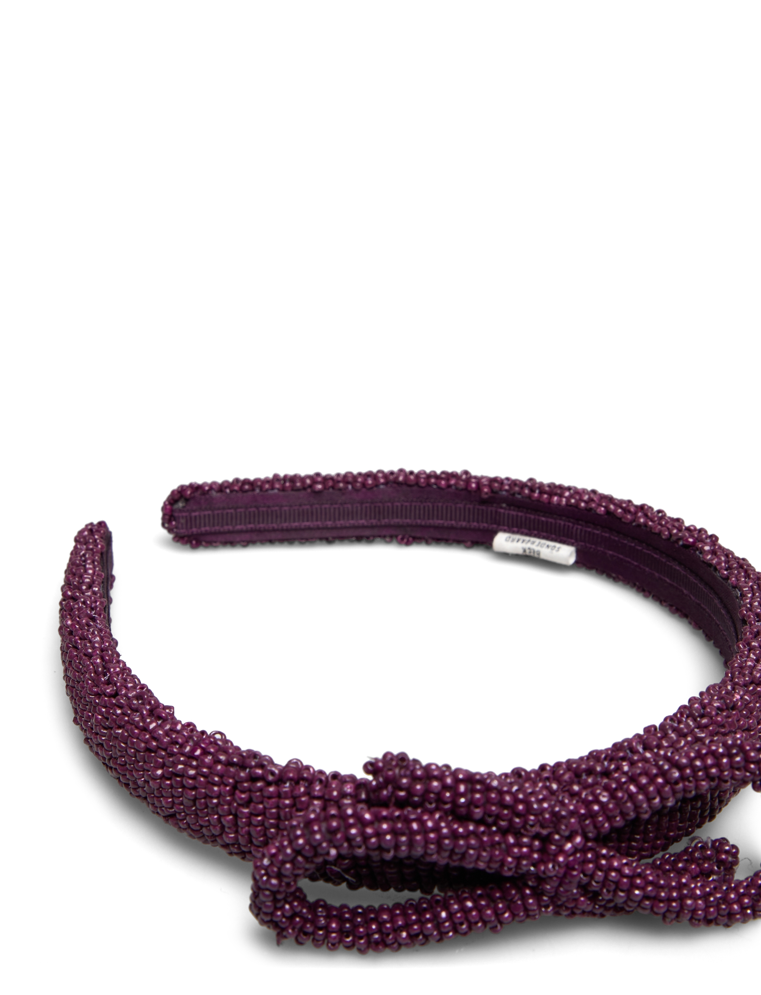 Becksöndergaard - Bow Slim Beaded Hairbrace - haarband - violets purple - 1