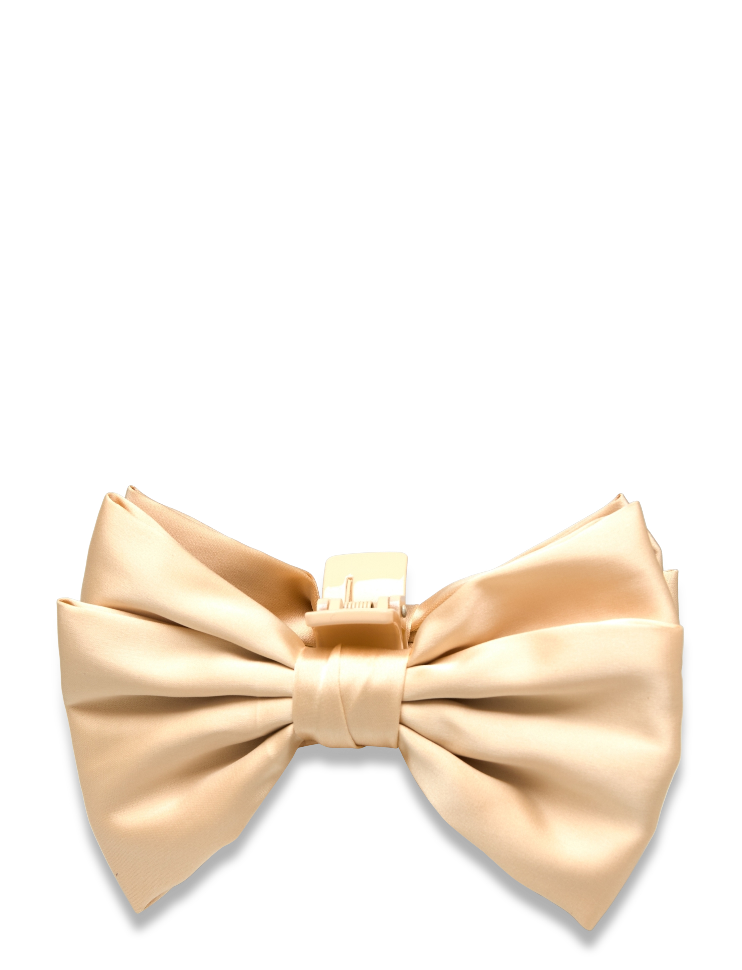 Minda Bow Hair Claw - MARZIPAN