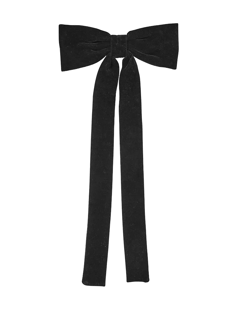 Becksöndergaard - Velvet Bow Hair Clip - hårnåle - black - 0