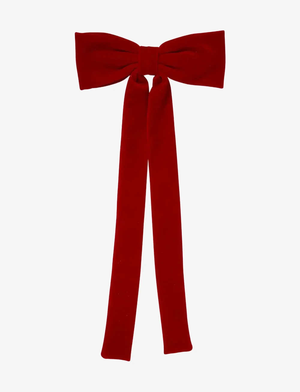 Becksöndergaard - Velvet Bow Hair Clip - hårspenner - savvy red - 0