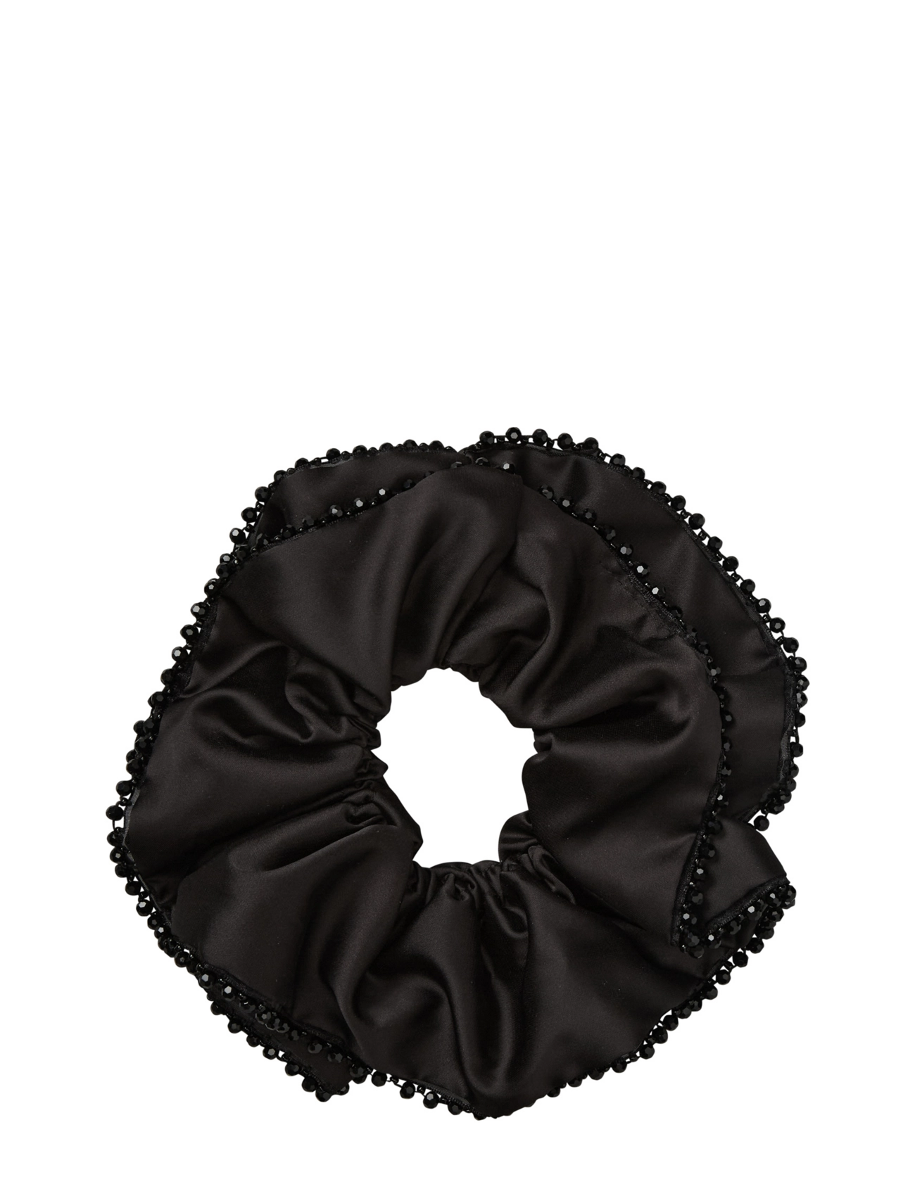 Luster Bead Scrunchie - BLACK