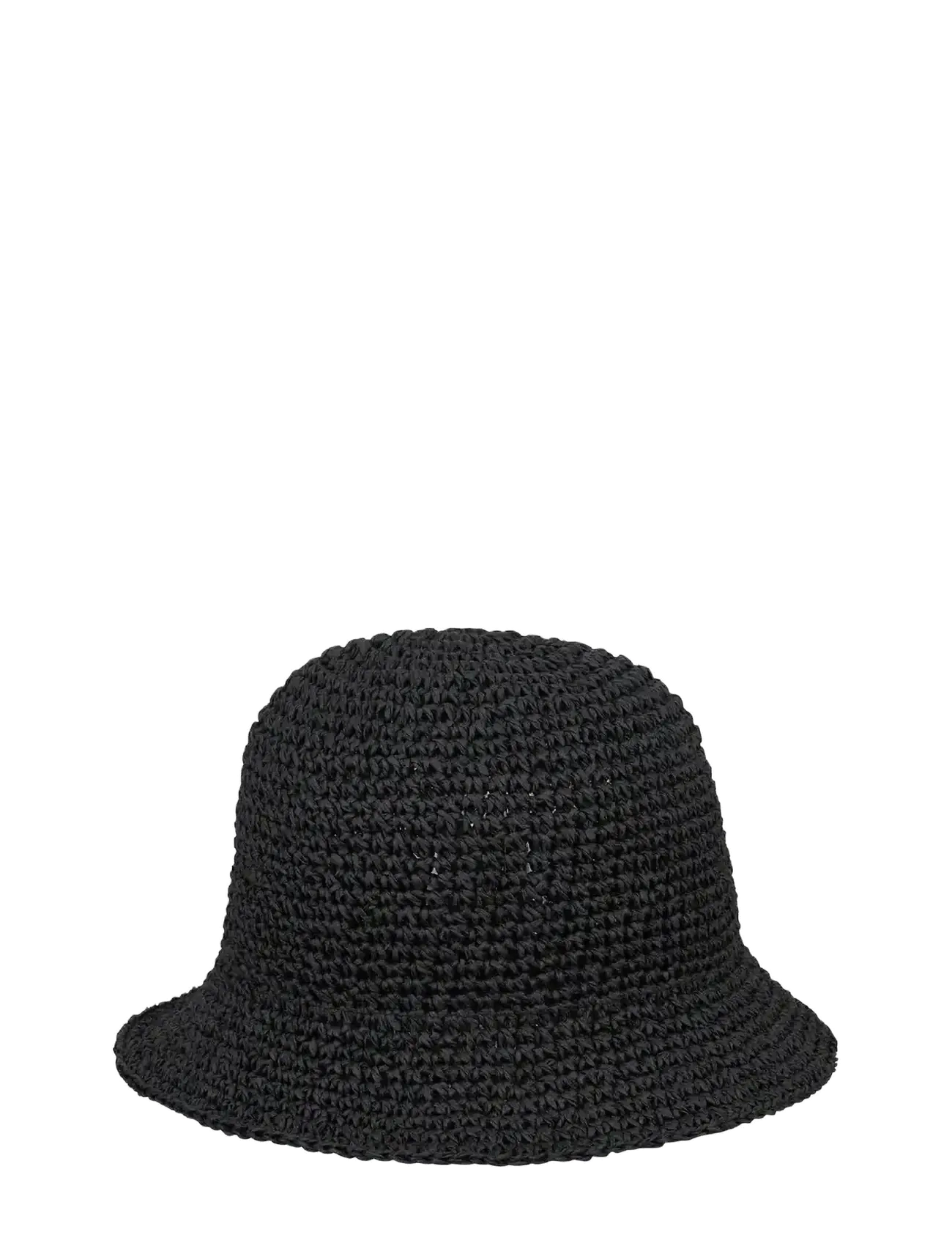 Becksöndergaard Solid Saverina Straw Hat, XS/S, Headwear, Schwarz - Hats, Frauen