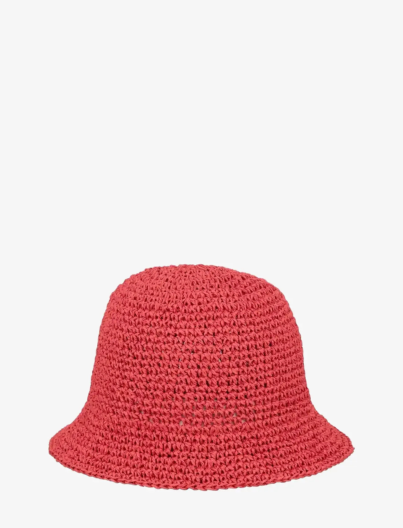 Becksöndergaard - Solid Saverina Straw Hat - madalaimad hinnad - grenadine red - 0