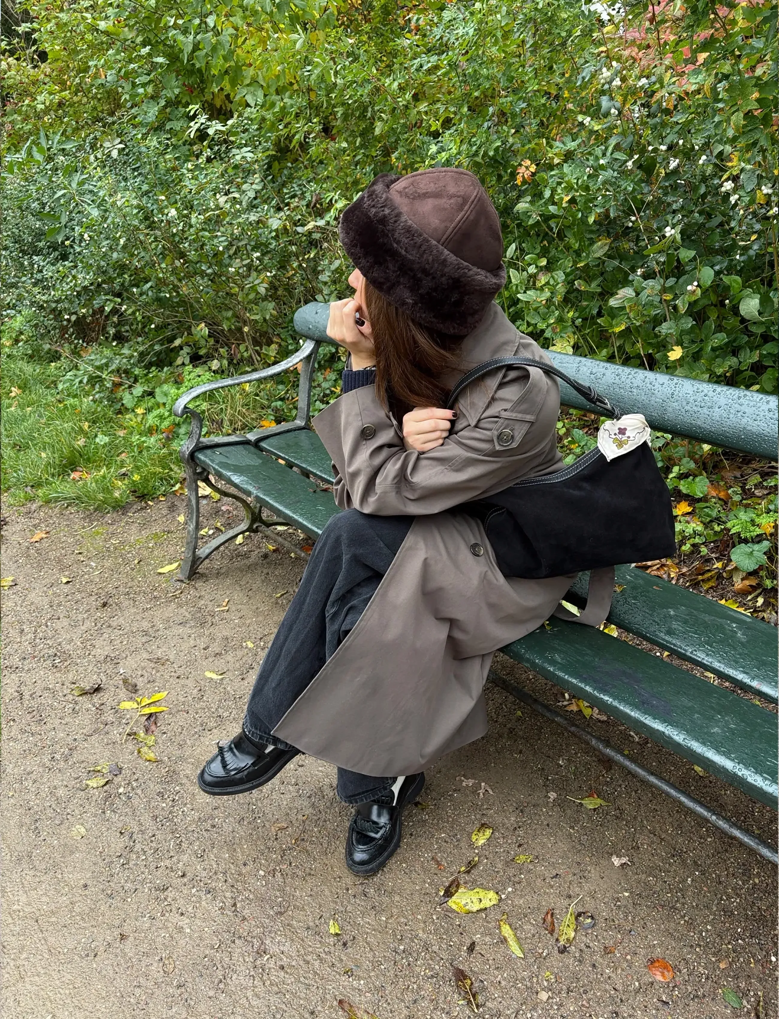 Becksöndergaard - Dora Shearling Hat - chocolate torte - 0