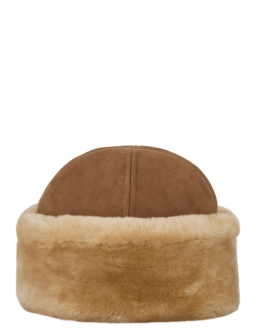Becksöndergaard - Dora Shearling Hat - mützen - emperador brown - 0