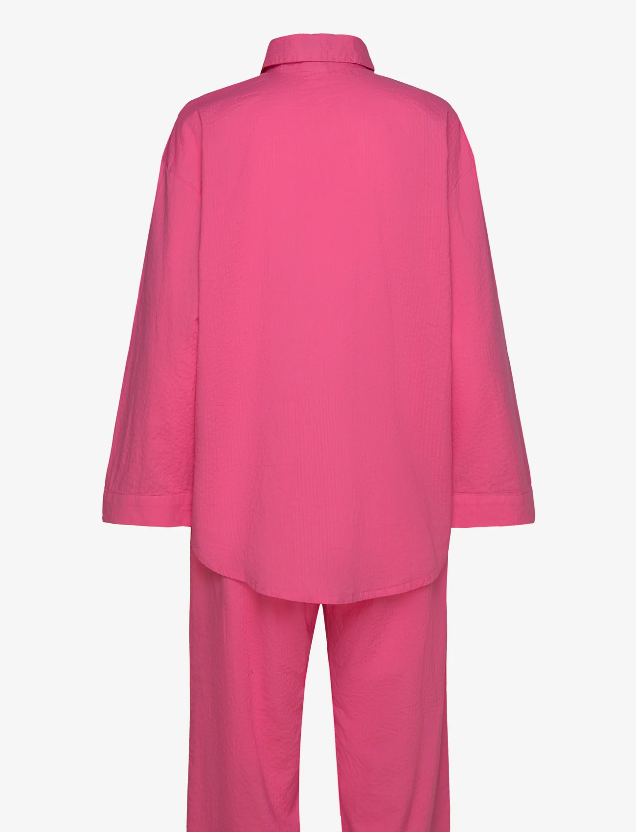 Becksöndergaard - Seersucker Pyjamas Set - prezenty urodzinowe - hot pink - 1