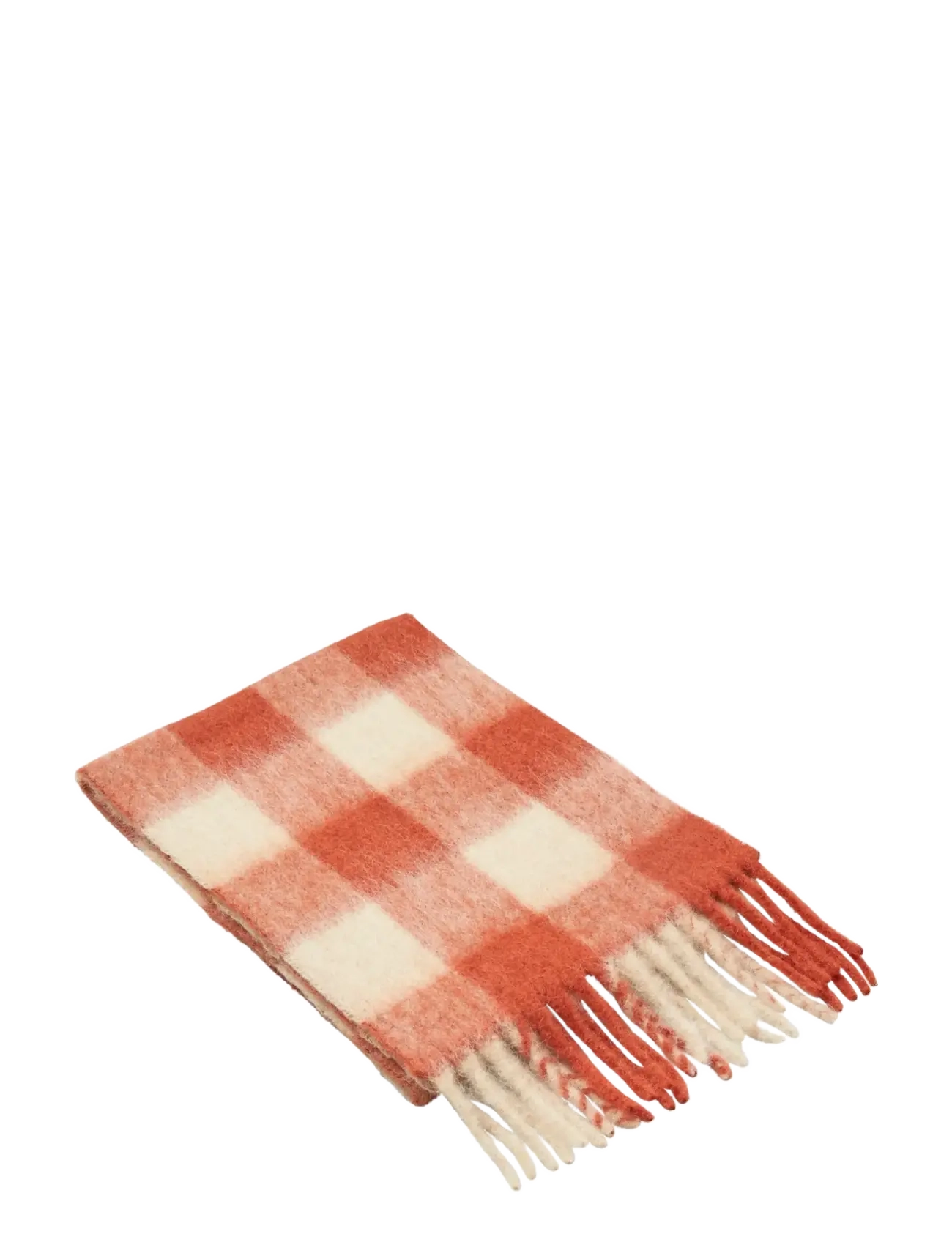 Becksöndergaard - Check Mincho Scarf - rooibos orange - 2