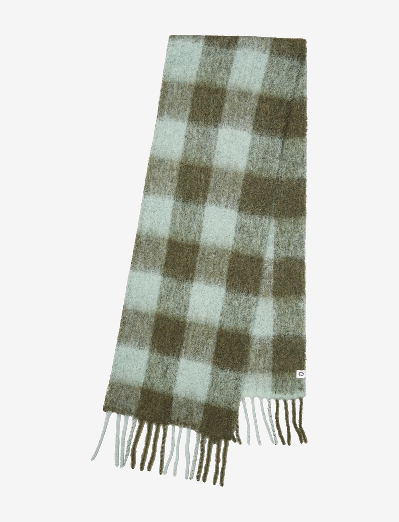 Becksöndergaard - Check Mincho Scarf - accessories - sage green - 0