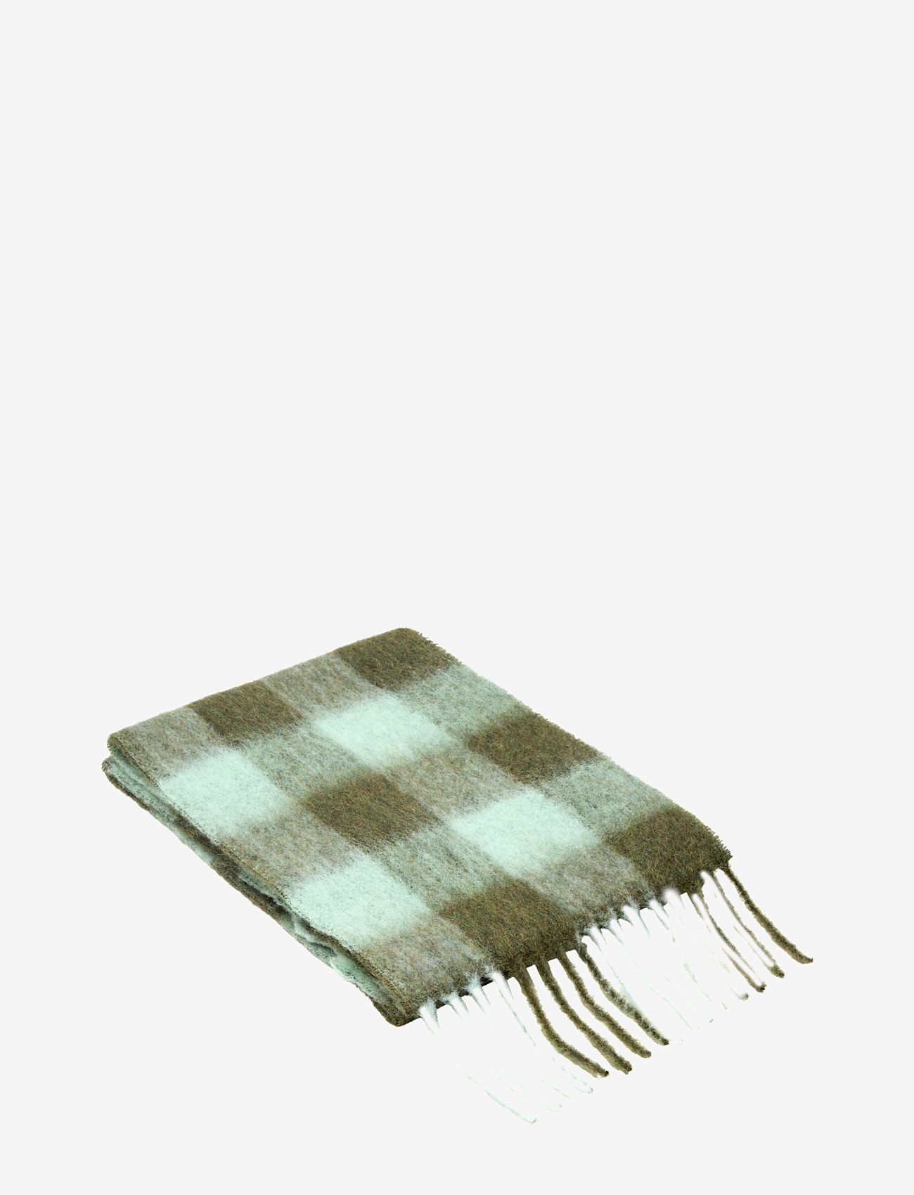 Becksöndergaard - Check Mincho Scarf - accessories - sage green - 1