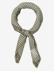 Becksöndergaard - Gingham Wica Scarf - lowest prices - dusty olive - 0