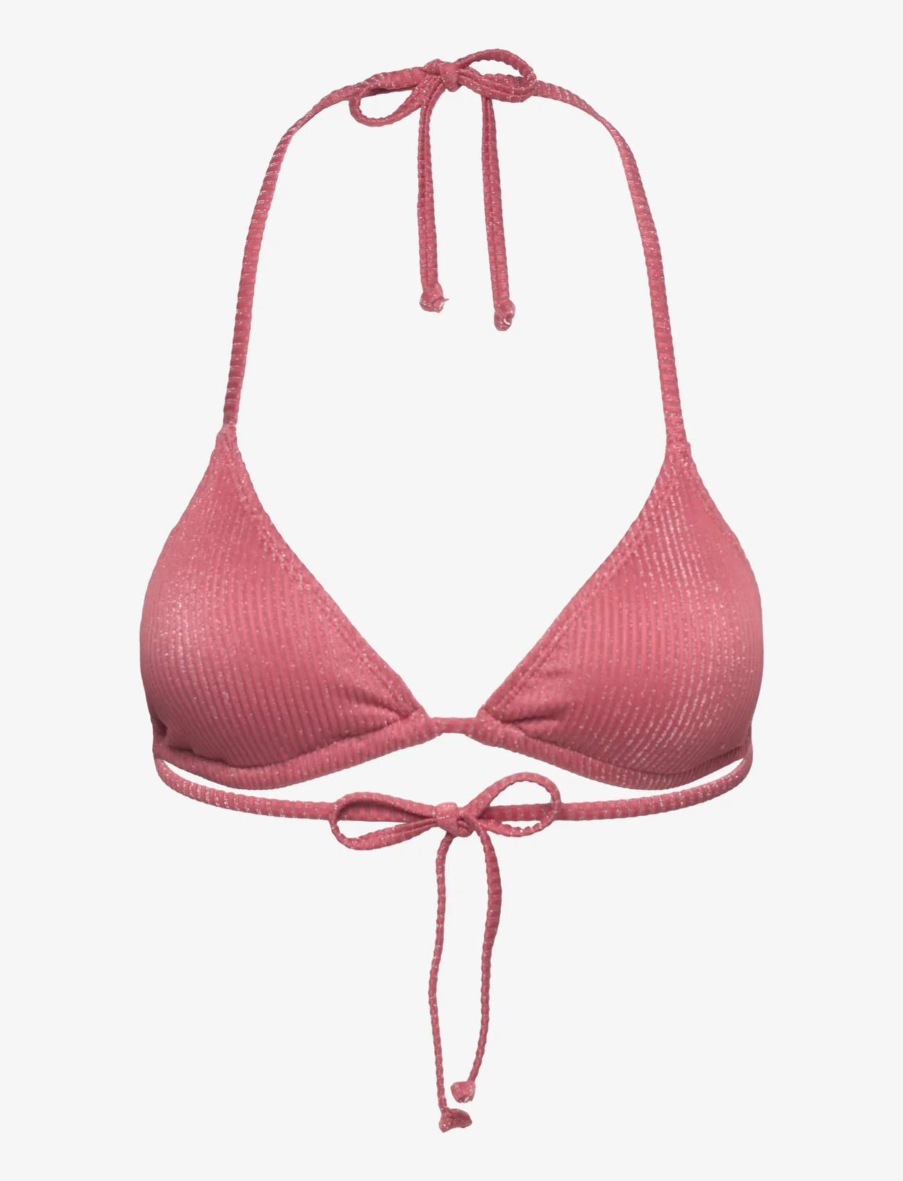 Becksöndergaard - Lyx Bel Bikini Top - trikampio formos bikinio liemenėlės - mineral red - 0