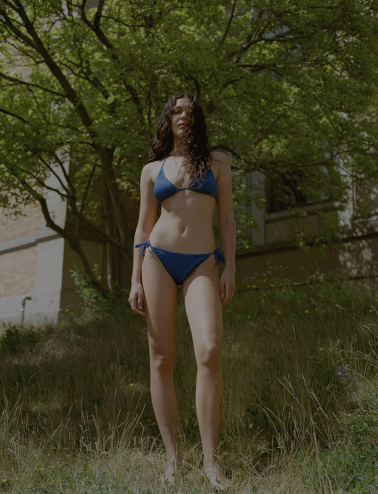 Becksöndergaard - Lyx Baila Bikini Tanga - solmittavat bikinihousut - surf the web blue - 1