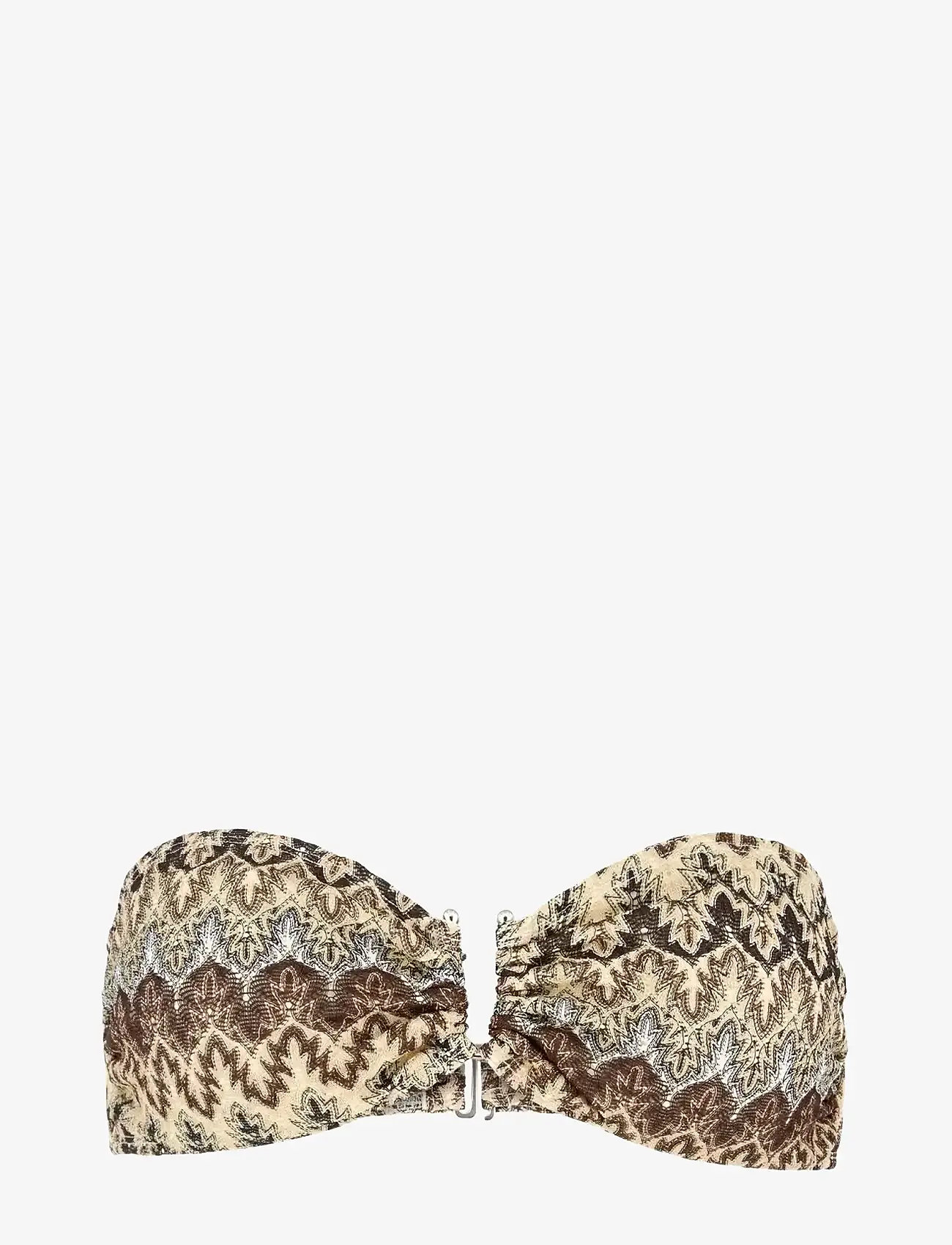 Becksöndergaard - Amber Bandeau Bikini Top - bandeau bikini - mocha brown - 0