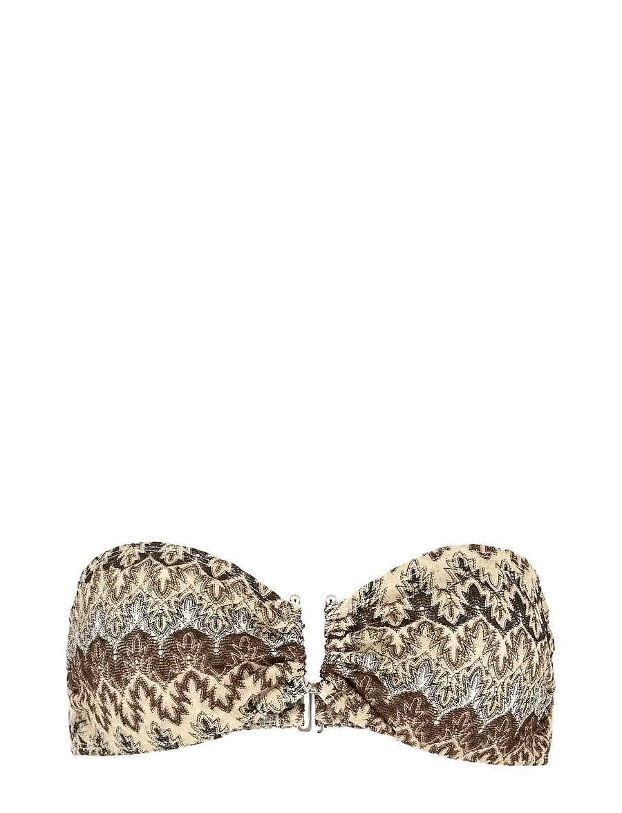 Becksöndergaard - Amber Bandeau Bikini Top - bandeau bikini - mocha brown - 0