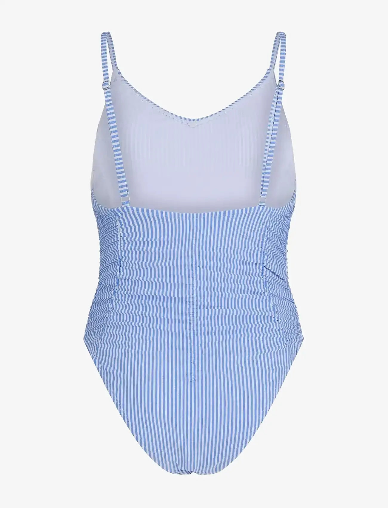 Becksöndergaard - Striba Gathered Bea Swimsuit - badeanzüge - provence blue - 1