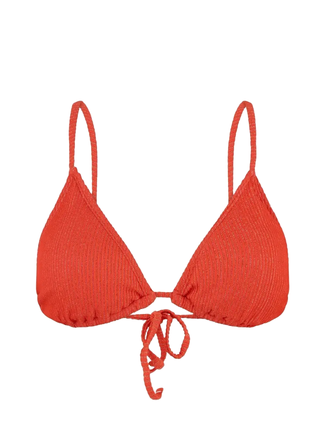 Becksöndergaard Lyx Bella Bikini Top, Kvinder, Trekant Bikini Top, Koral, Str: S