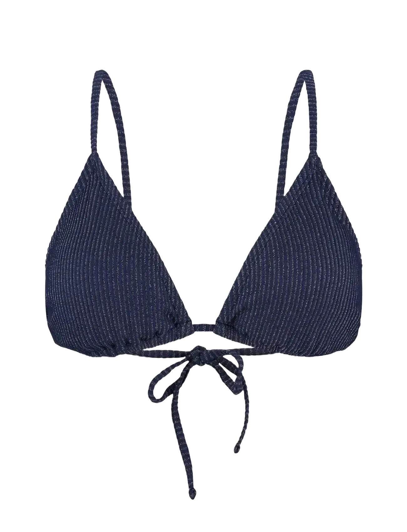 Becksöndergaard Lyx Bella Bikini Top, Kvinder, Trekant Bikini Top, Navy, Str: XL