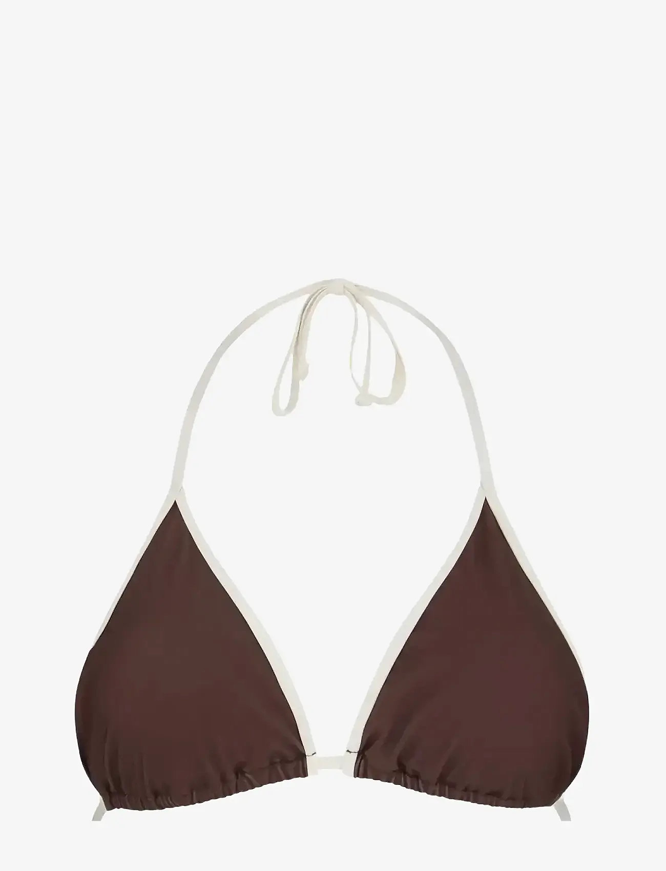 Becksöndergaard - Contrast Bel Bikini Top - dreieck-bikini-oberteile - hot fudge brown - 1