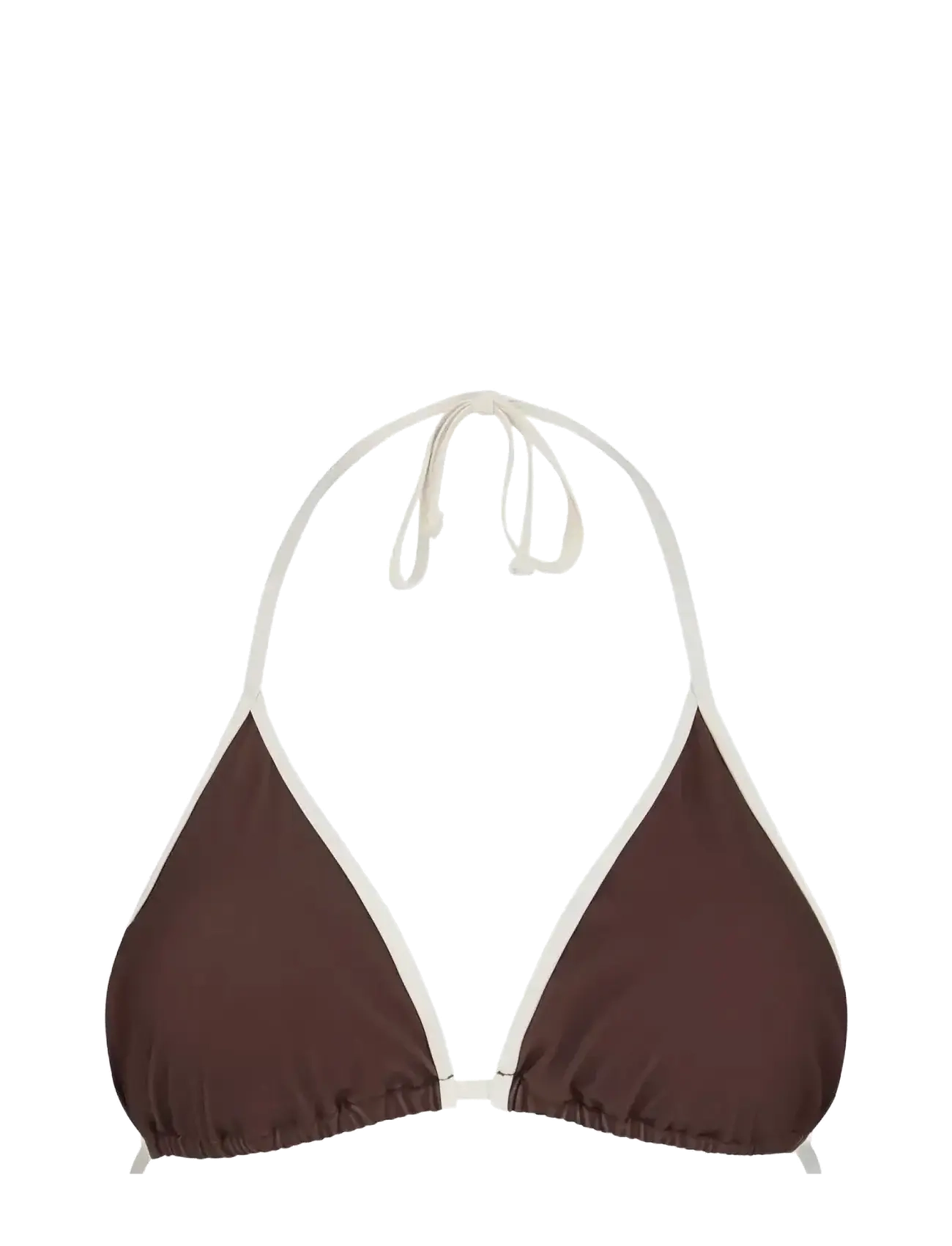 Becksöndergaard Contrast Bel Bikini Top - Bikinitoppar - HOT FUDGE BROWN / brown