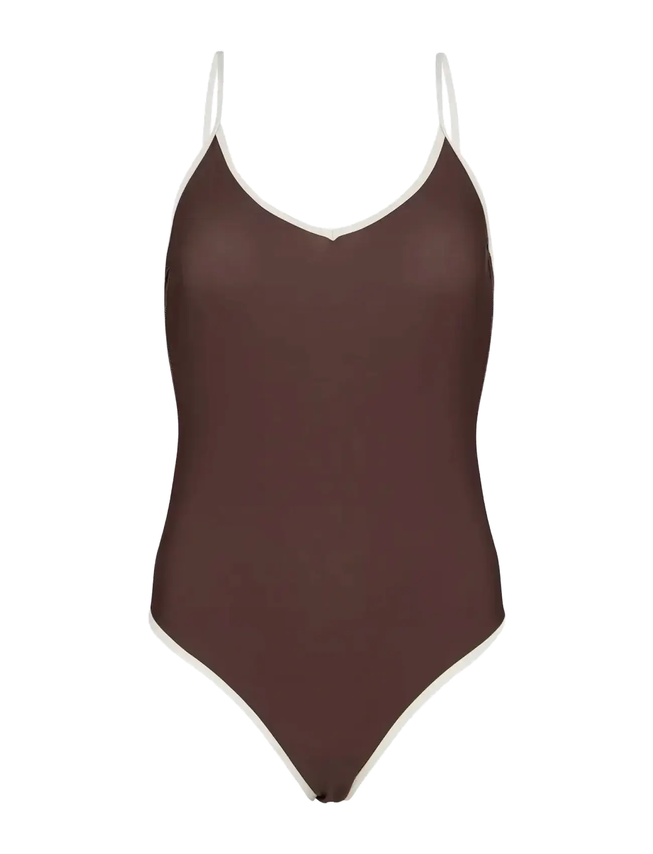 Becksöndergaard - Contrast Bea Swimsuit - ujumistrikood - hot fudge brown - 1