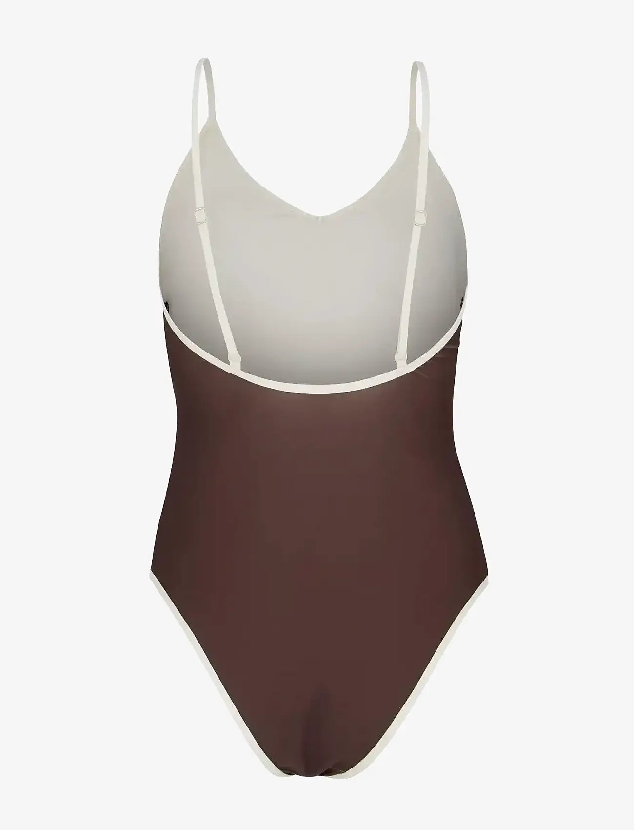 Becksöndergaard - Contrast Bea Swimsuit - ujumistrikood - hot fudge brown - 2