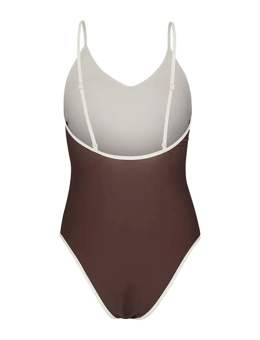 Becksöndergaard - Contrast Bea Swimsuit - ujumistrikood - hot fudge brown - 2