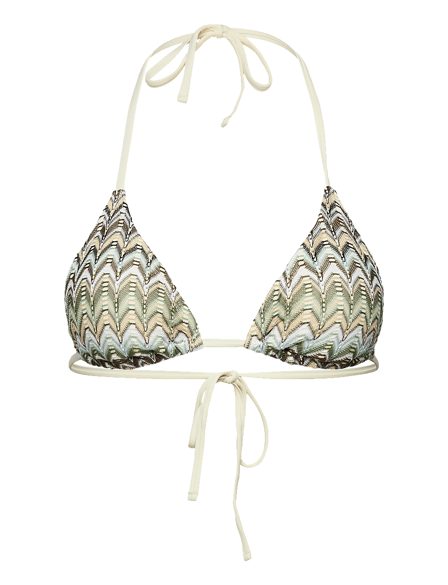 Becksöndergaard - Amber Bel Bikini Top - dreieck-bikini-oberteile - beetle green - 0