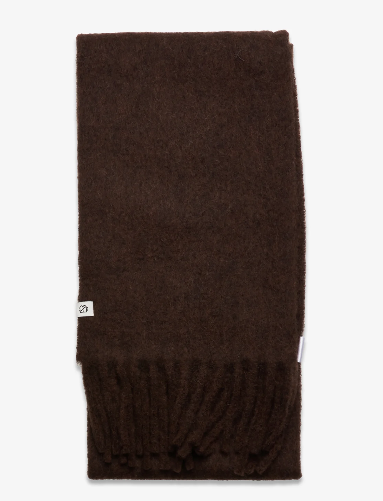 Becksöndergaard - Solid Yuta Scarf - winter scarves - hot fudge brown - 1