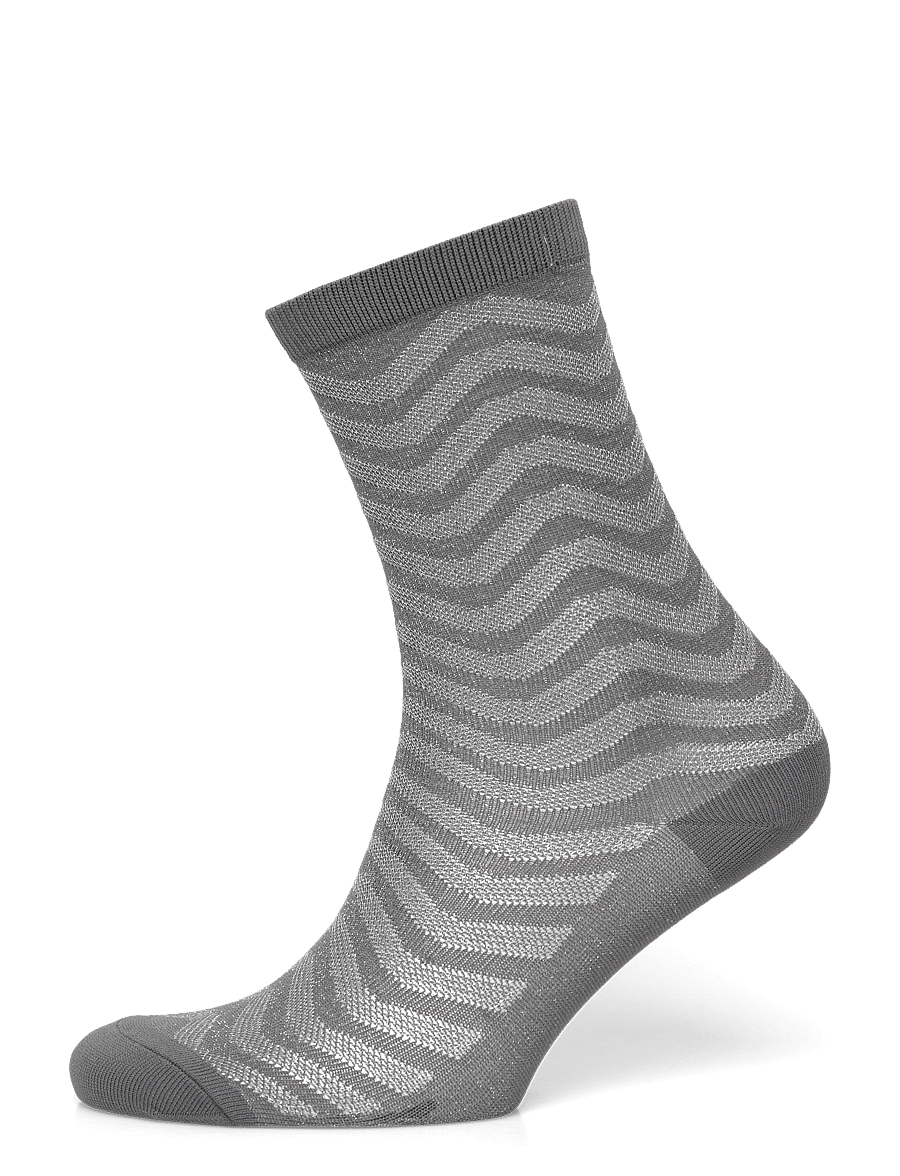Becksöndergaard - Mina Glitter Sock - almindelige strømper - smoked gray - 0