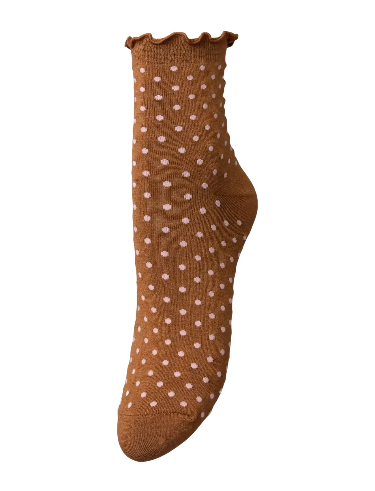 Becksöndergaard Dotted Frilla Short Sock - Apatinis trikotažas - MOCHA BROWN / brown