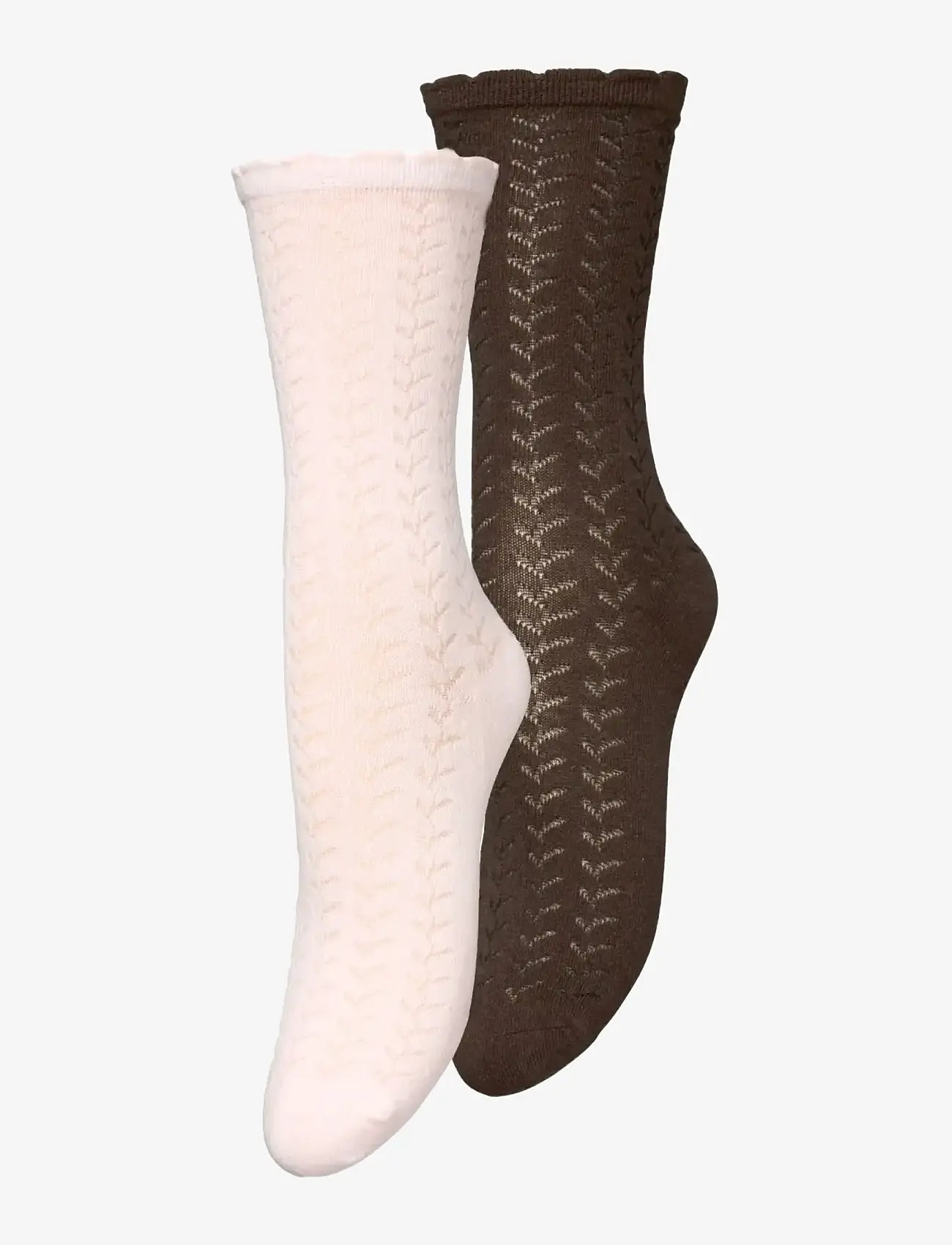 Becksöndergaard - Leofa Cotta Sock 2 Pack - regular socks - pink/hot fudge brown - 0