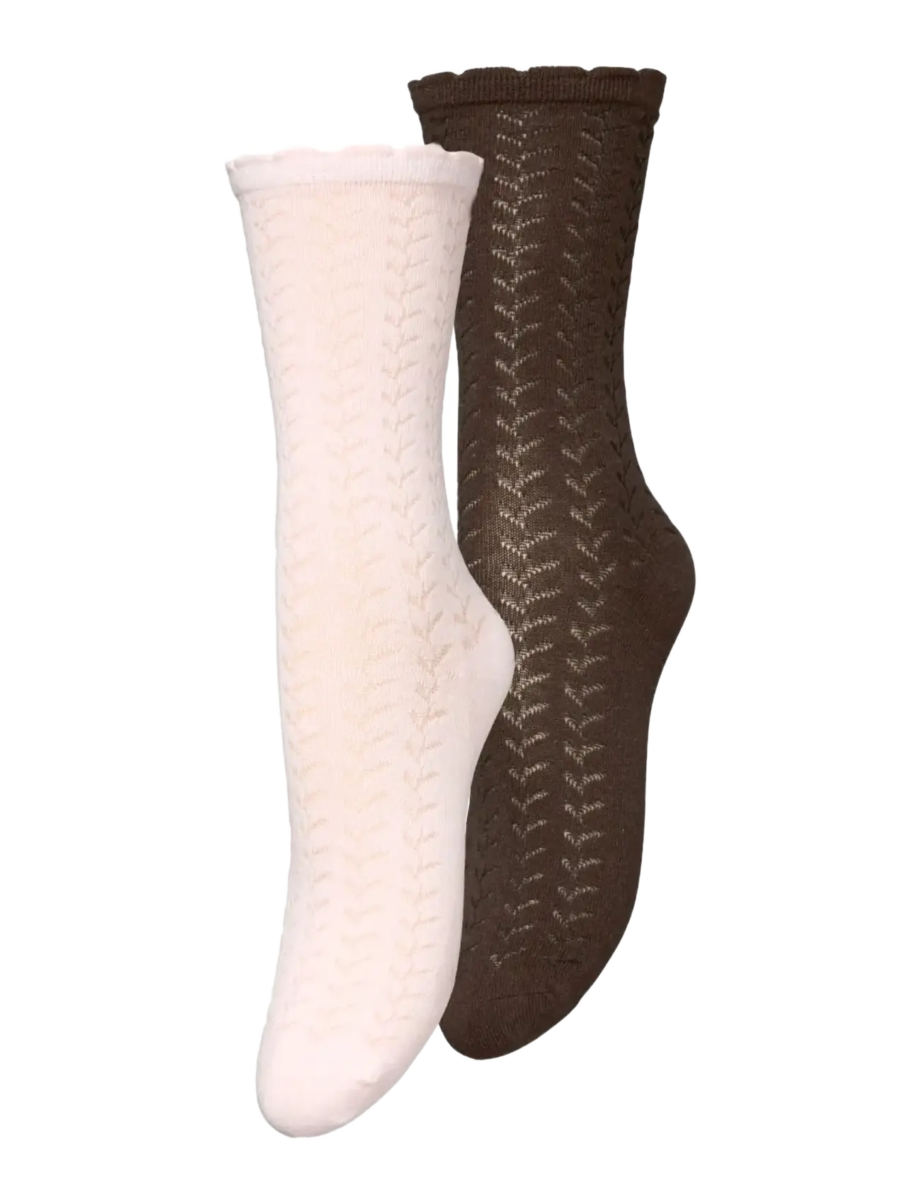 Becksöndergaard Leofa Cotta Sock 2 Pack - Undertøj - PINK/HOT FUDGE BROWN / brown