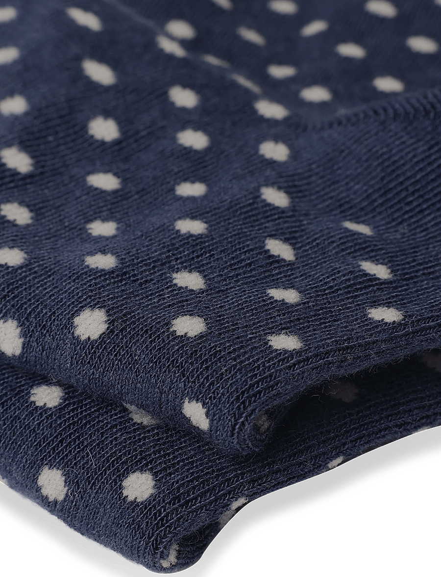 Becksöndergaard - Dotted Frilla Short Sock 2 Pack - normale socken - navy/brown - 3